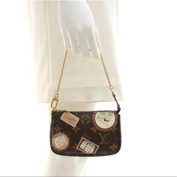 🧡🤎🤎🎁🎄Luis Vuitton limited edition mini pochette - Picture 3 of 9